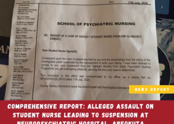 Comprehensive Report: Alleged Assault on Student Nurse Leading to Suspension at Neuropsychiatric Hospital, Abeokuta