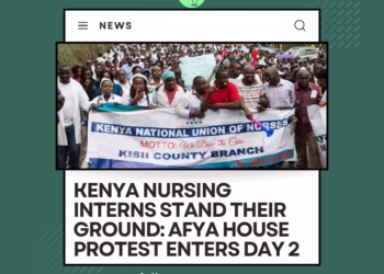 Kenya Nursing Interns Protest Outside Afya House for Second Day Over Revoked Internship Letters