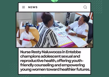 In Entebbe, Uganda, Nurse Resty Naluwooza Restores Dreams for Adolescents through Youth-Friendly Sexual Health access.