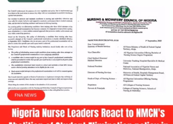 Nigerian Nurse Leaders React to NMCN’s Abolition of Student Elimination Policy in Nursing Programs