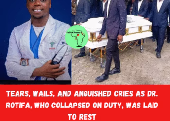 Tears, Wails, and Anguished Cries As Dr. Rotifa, Who Collapsed on Duty, Was Laid to Rest