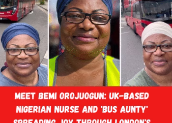 Meet Bemi Orojuogun: UK-Based Nigerian Nurse and ‘Bus Aunty’ Spreading Joy Through London’s Commutes