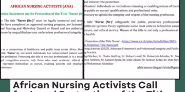 African Nursing Activists Call for Legal Protection of the Title “Nurse (Nr.)” Across Africa