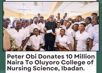 Peter Obi Donates 10 Million Naira To Oluyoro College of Nursing Science, Ibadan