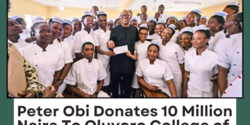 Peter Obi Donates 10 Million Naira To Oluyoro College of Nursing Science, Ibadan