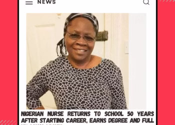 Nigerian nurse returns to school 50 years after starting career, earns degree and full UK scholarship