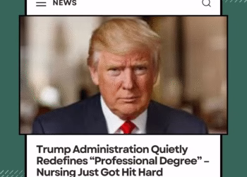 Trump Administration Quietly Redefines “Professional Degree” – Nursing Just Got Hit Hard