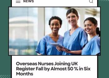 Overseas Nurses Joining UK Register Fall by Almost 50 % in Six Months