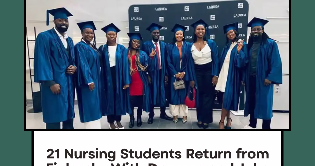 21 Nursing Students Return from Finland – With Degrees and Jobs Already Waiting