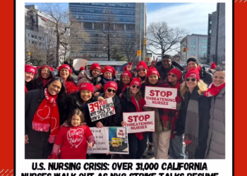 U.S. NURSING CRISIS: Over 31,000 California Nurses Walk Out as NYC Strike Talks Resume