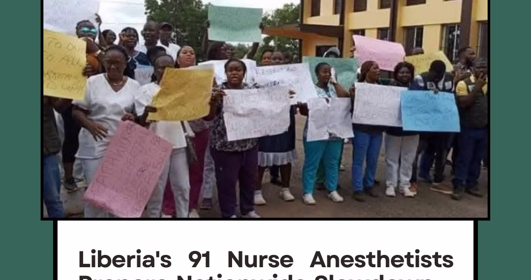Liberia’s 91 Nurse Anesthetists Prepare Nationwide Slowdown – Surgeries Hang in Balance