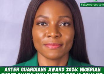 Aster Guardians Award 2026: Nigerian Nurse Oluchi Okoi Emerge Top 10 Finalist.