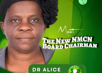 Meet Alice Ogundele,  The New Board Chairman,  Nursing and Midwifery Council of Nigeria.