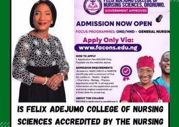 Is Felix Adejumo College of Nursing Sciences Accredited by the Nursing and Midwifery Council of Nigeria?
