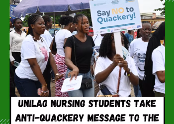 UNILAG Nursing Students Take Anti-Quackery Message to the Streets of Lagos