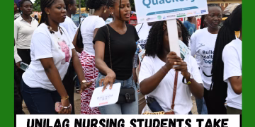 UNILAG Nursing Students Take Anti-Quackery Message to the Streets of Lagos