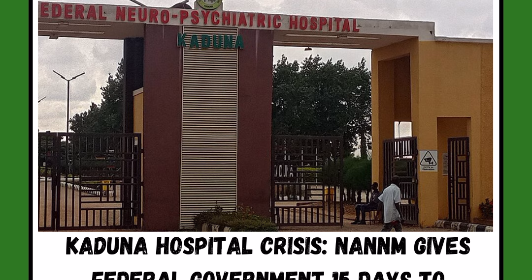 Kaduna Hospital Crisis: NANNM Gives Federal Government 15 Days to Reinstate Suspended NANNM Chairman, Reverse Demotions