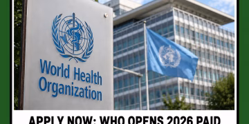 Apply Now: WHO Opens 2026 Paid Internship Programme for Nursing Students and Graduate Nurses