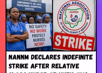 NANNM Declares Indefinite Strike After Relative Allegedly Slaps Nurse at UUTH, Uyo