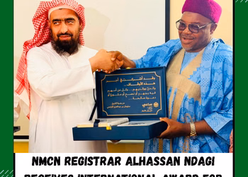 NMCN Registrar Alhassan Ndagi Receives International Award for Strengthening Nursing Standards in Nigeria