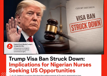 Trump Visa Ban Struck Down — Implications for Nigerian Nurses Seeking US Opportunities