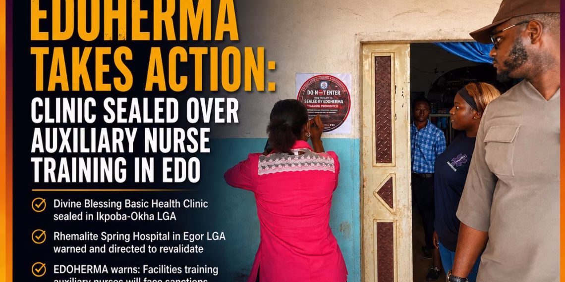 Edo agency seals clinic, warns against training of auxiliary nurses