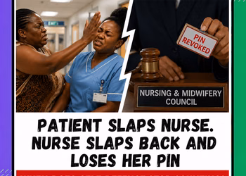 Patient slaps nurse. Nurse slaps back and loses her PIN. When does self-defence stop counting?