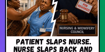 Patient slaps nurse. Nurse slaps back and loses her PIN. When does self-defence stop counting?