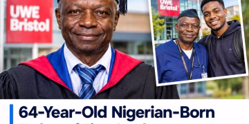 64-Year-Old Nigerian-Born Father of Five Graduates as Nurse in UK After Studying Alongside His Son