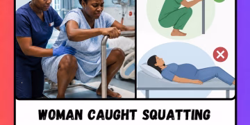 Woman Caught Squatting During Childbirth: Which Position Best Supports a Faster Delivery?