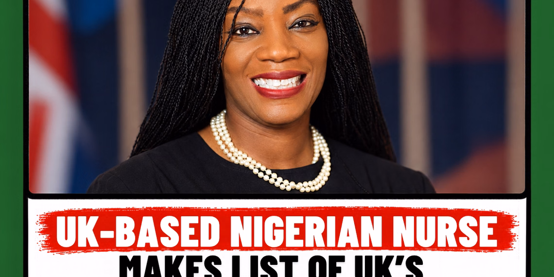 UK-Based Nigerian Nurse Makes List of UK’s Most Influential BAME Health Leaders