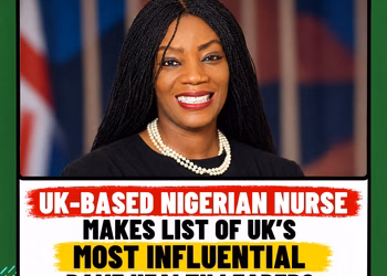UK-Based Nigerian Nurse Makes List of UK’s Most Influential BAME Health Leaders