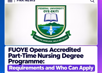 FUOYE Opens Accredited Part-Time Nursing Degree Programme: Requirements and Who Can Apply