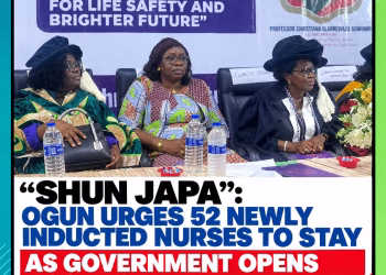 “Shun Japa”: Ogun Urges 52 Newly Inducted Nurses to Stay as Government Opens Door to Jobs