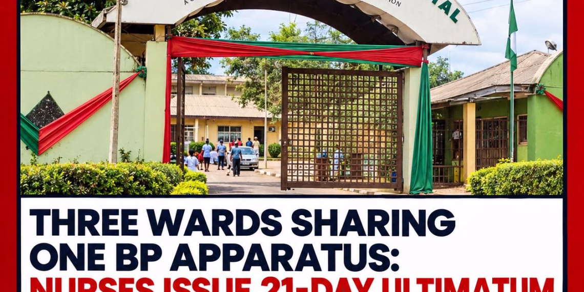 Three Wards Sharing One BP Apparatus: Nurses Issue 21-Day Ultimatum to Federal Neuro-Psychiatric Hospital, Aro, Abeokuta Management